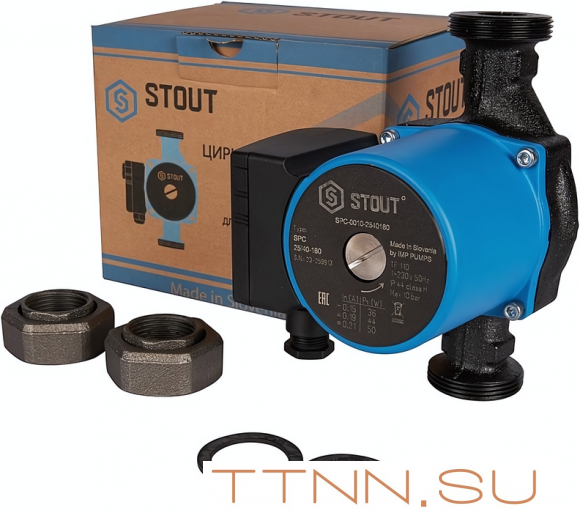 Насос для отопления STOUT 25/40-180 (SPC-0010-2540180)