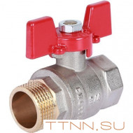 Шаровой кран 3/4" ВН/НР, ручка бабочка ROMMER RBV-0004-0210220