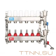 Коллекторная группа с расходомерами Vieir 3 выхода (НЕРЖ) VR113-03A