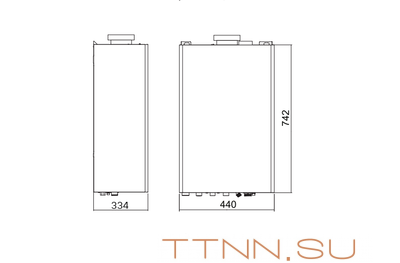 Настенный газовый котел 28 кВт Thermex EuroElite F28