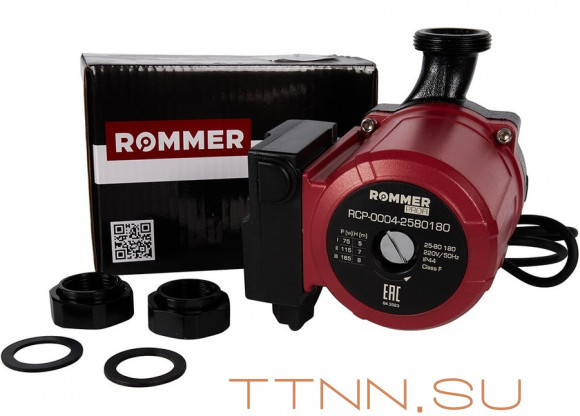 Насос для отопления Rommer Profi 25/80-180