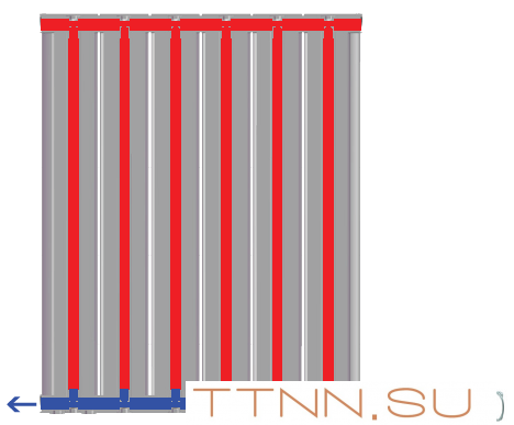 Алюминиевый радиатор Global VOX-R 800 4 секции Алюминиевый радиатор Global VOX-R 800 4 секции