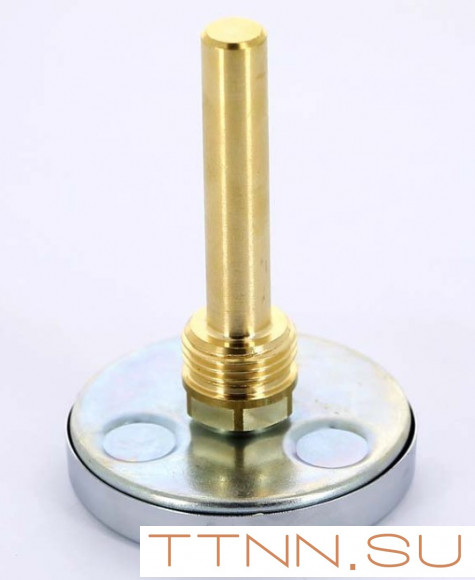 Термометр биметаллический с погружной гильзой Watts F+R801 (T) 80/100 (1/2",160"С)