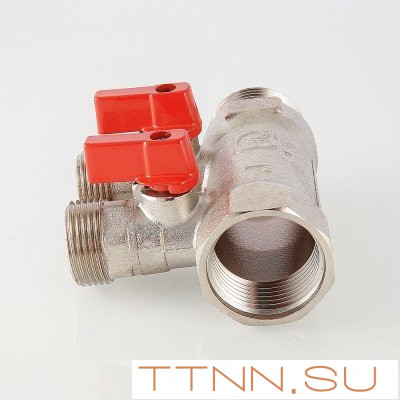 Коллектор с отсекающими кранами Valtec 1"х3 выхода Евроконус 3/4 VTc.580.NE.0603