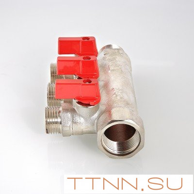 Коллектор с отсекающими кранами Valtec 3/4*3*1/2 VT.580