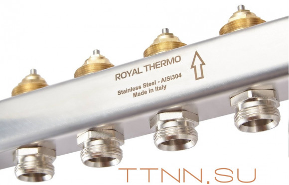 Для отопления Royal Thermo 1" ВР-3/4" НР, 9 выходов, нерж. (RTE 51.109) Для отопления Royal Thermo 1" ВР-3/4" НР, 9 выходов, нерж. (RTE 51.109)