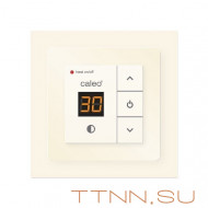 Терморегулятор CALEO 720 бежевый с адаптерами, встраиваемый цифровой, 3,5 кВт