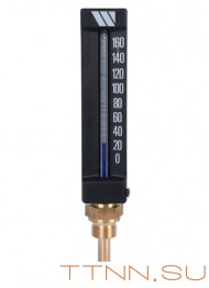 Термометр спиртовой прямой Watts Термометр спиртовой прямой (штуцер 100 мм)