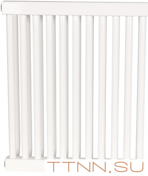 Стальной трубчатый радиатор 2-колончатый Rommer RST 2050/18 боковое подключение RAL9016