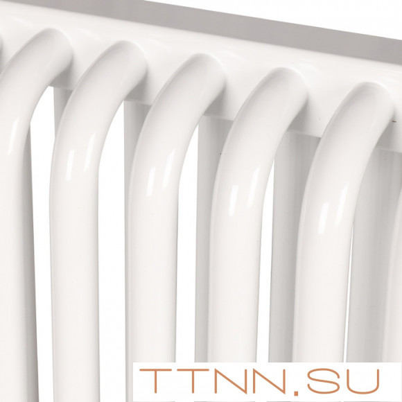 Стальной трубчатый радиатор 2-колончатый Rommer RST 2050/18 боковое подключение RAL9016