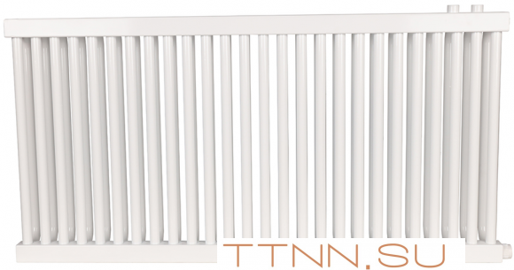 Стальной трубчатый радиатор 2-колончатый Rommer RST 2050/26 нижнее правое подключение RAL9016