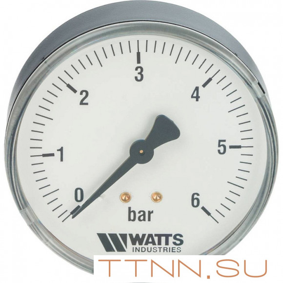 Манометр аксиальный Watts F+R100(MDA) 80/6x1/4" Манометр аксиальный Watts F+R100(MDA) 80/6x1/4"