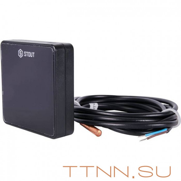 Температурный датчик STOUT C-8f, черный Температурный датчик STOUT C-8f, черный