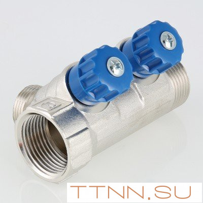 Коллектор с регулировочными вентилями Valtec 1*2*3/4 VT.560.NE Коллектор с регулировочными вентилями Valtec 1*2*3/4 VT.560.NE