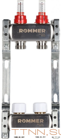 Для отопления Rommer 1"/3/4"x2 с расходомерами (RMS-1200-000002)