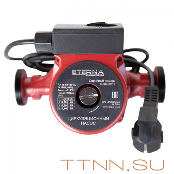 Насос для отопления ETERNA RA 25-60