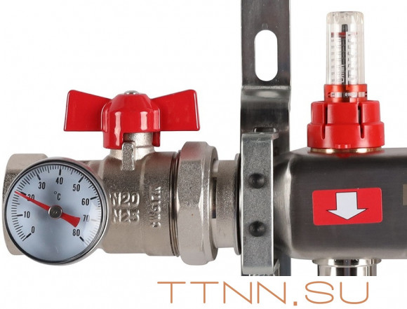 Для отопления Rommer 1"/3/4"x5 с расходомерами (RMS-1210-000005)