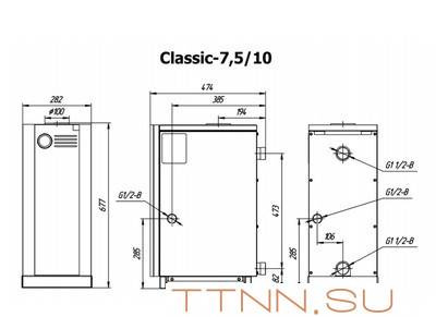 Напольный газовый котел Лемакс Classic-7,5 Напольный газовый котел Лемакс Classic-7,5