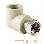 Угольник РосТурПласт с накидной гайкой на метал. штуцере 32х1" арт.15833