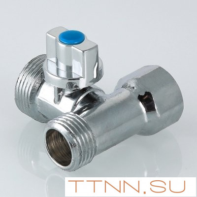 Кран шаровый для стиральной машины Valtec 1/2х3/4х1/2