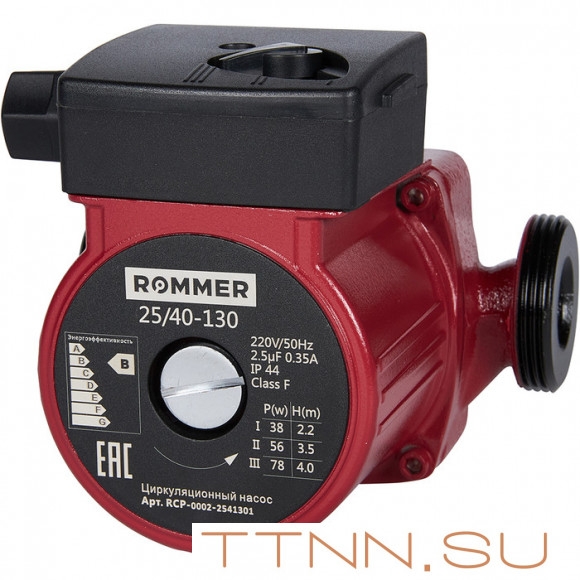 Насос для отопления Rommer 25/40-130