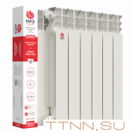 Алюминиевый радиатор НРЗ ЛЮКС 500/100 10 секций Алюминиевый радиатор НРЗ ЛЮКС 500/100 10 секций