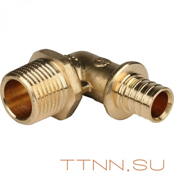 Угольник-переходник с наружной резьбой 16xR 1/2" для труб из сшитого полиэтилена