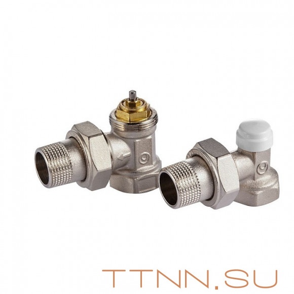 Набор термостатический Royal Thermo угловой М30х1,5 1/2" (никель) Набор термостатический Royal Thermo угловой М30х1,5 1/2" (никель)