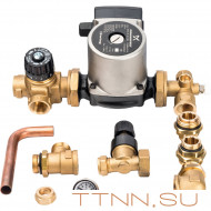 Насосно-смесительный узел с байпасом насос Grundfos UPSO 25-65 130 STOUT SDG-0020-002002