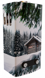 Газовый проточный водонагреватель VilTerm S10 Print (Зимний дом)