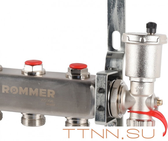 Для отопления Rommer 1"/3/4"x8 с запорными клапанами (RMS-3210-000008) Для отопления Rommer 1"/3/4"x8 с запорными клапанами (RMS-3210-000008)