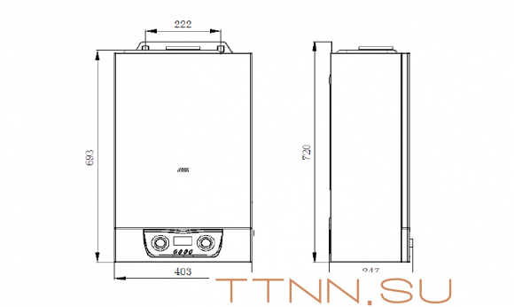 Настенный газовый котел MIZUDO M20ТH OpenTherm