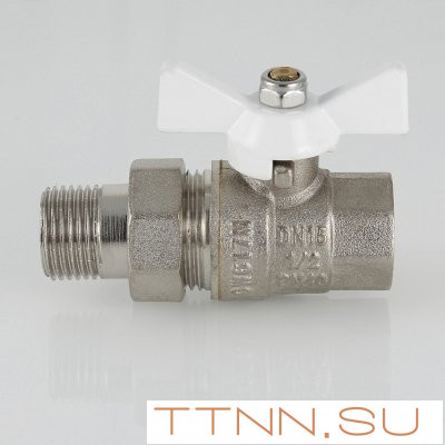 Кран шаровый с накидной гайкой Valtec 1/ 2 VT.227.NW.04