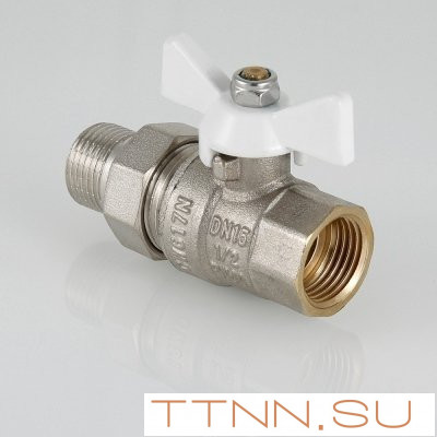 Кран шаровый с накидной гайкой Valtec 1/ 2 VT.227.NW.04